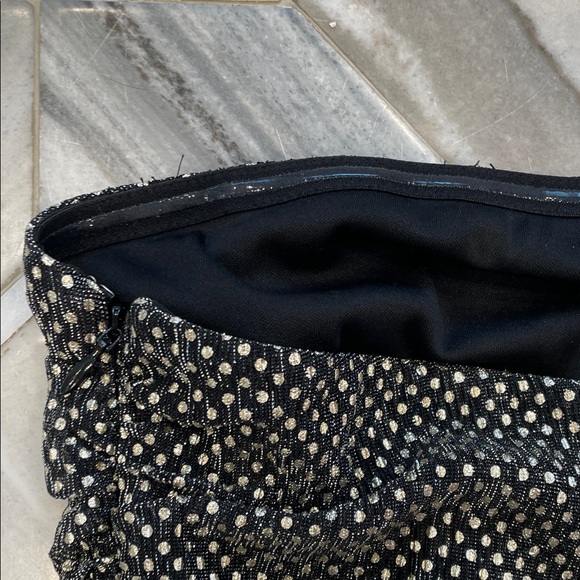 Ramy Brook Black and silver Strapless ruched Dress - Picture 3 of 8